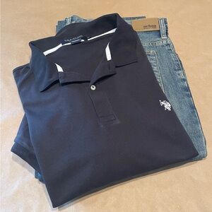 U.S. POLO ASSN. Luxury Feel Short Slv Polo| XXL